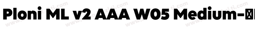 Ploni ML v2 AAA W05 Medium字体转换